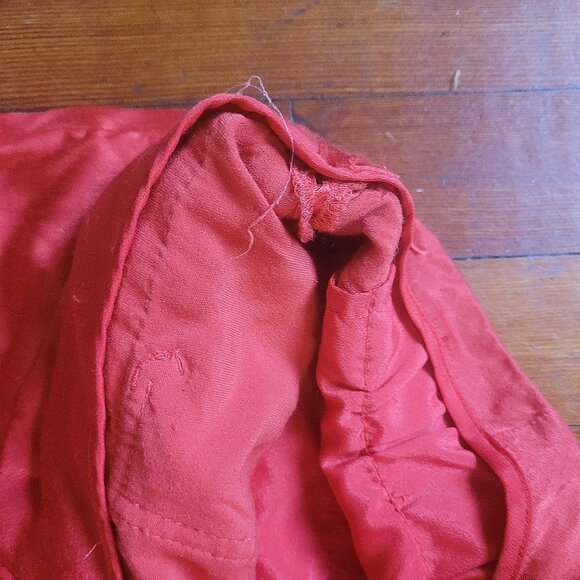 Red Satin J. Crew Pants, sz 4 - Picture 7 of 12